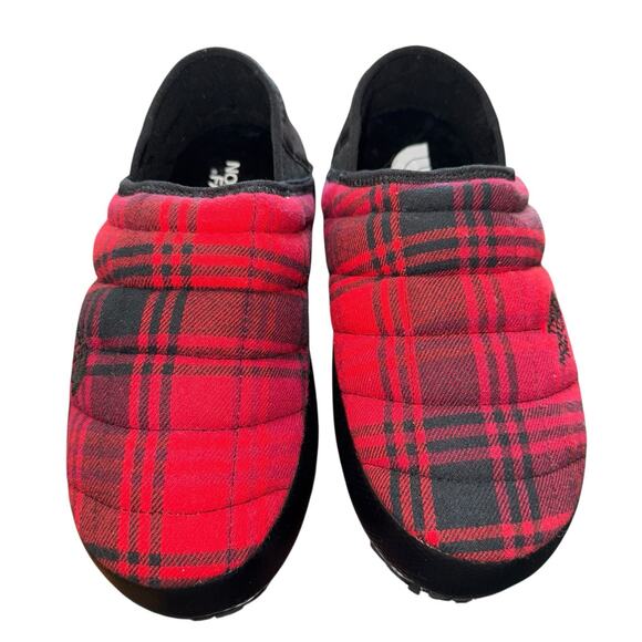 The North Face Thermoball Traction Mule V Novelty Red plaid SZ/5 - Picture 3 of 11